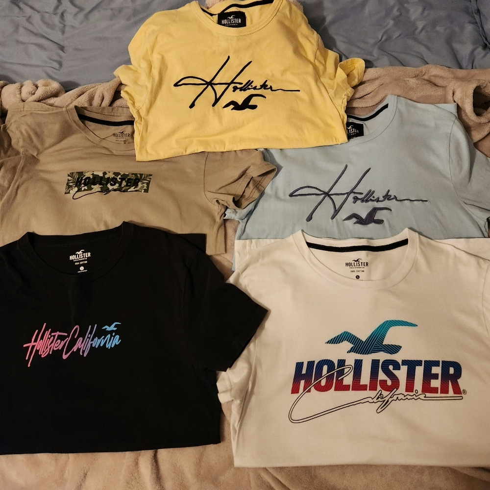 5 small Hollister tshirts